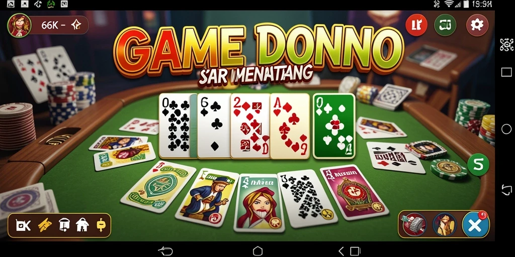 Screenshot menampilkan aksi seru dalam permainan Domino 66K.