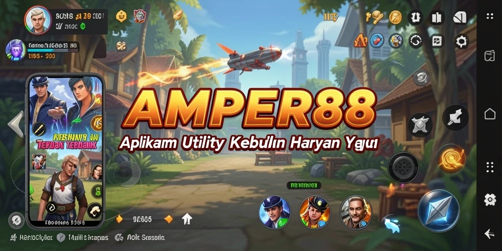 Tampilan antarmuka pengguna AMPER88 yang intuitif dan praktis.