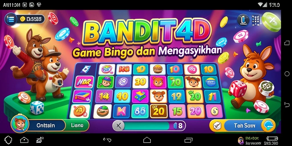 Tampilan utama screenshot BANDIT4D dengan gameplay Bingo yang mengasyikkan.