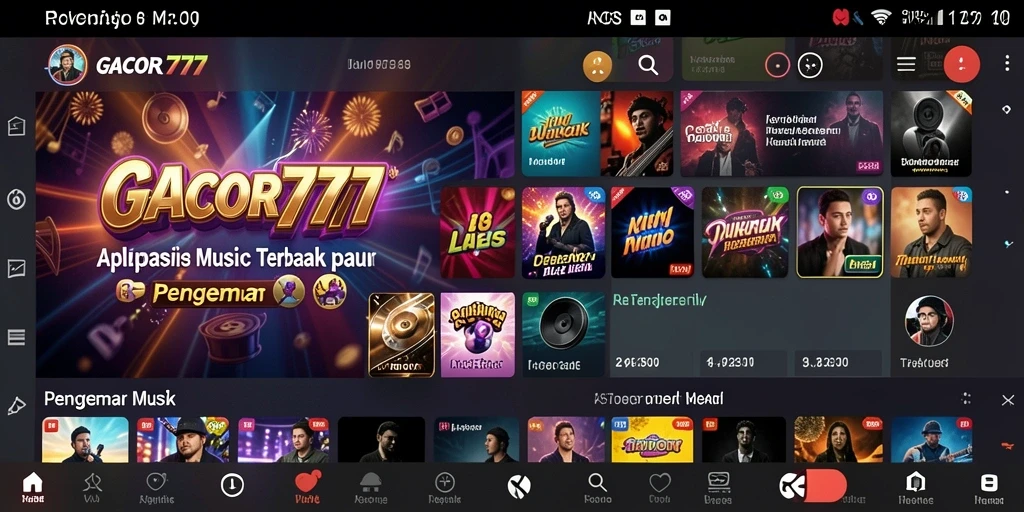 Screenshot GACOR777 menampilkan gameplay musik yang seru dan interaktif.