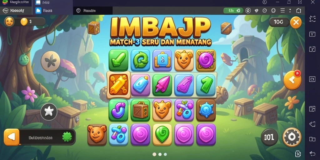 Tangkapan layar gameplay IMBAJP penuh warna dan seru.