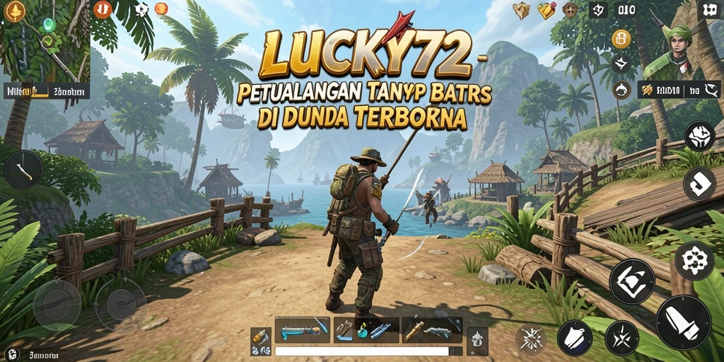 Tampilan gameplay menarik di dunia terbuka LUCKY72 yang penuh petualangan.