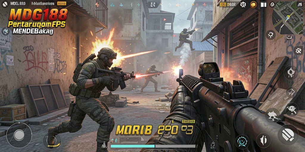 Tampilan aksi seru dalam gameplay MDG188 yang menegangkan.