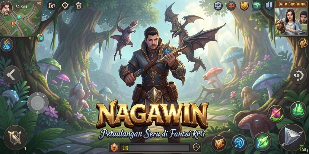 Tampilan seru gameplay NAGAWIN yang penuh tantangan.
