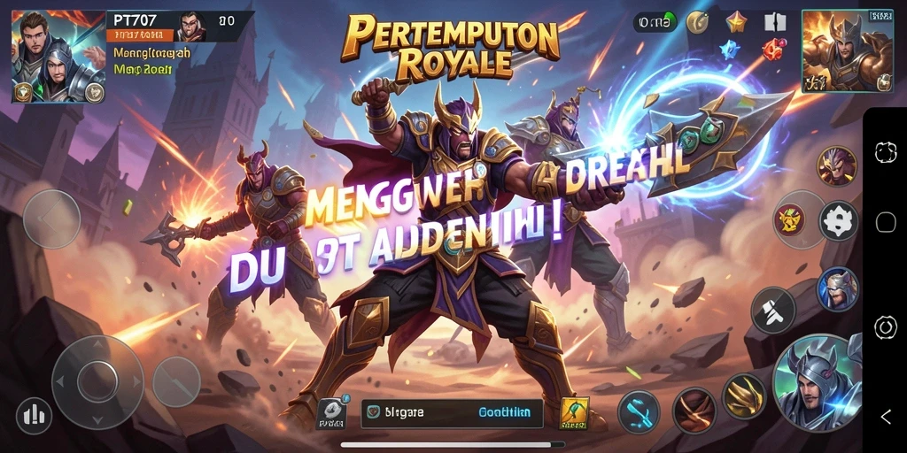 Tangkapan layar gameplay mendebarkan di PT707 Battle Royale.