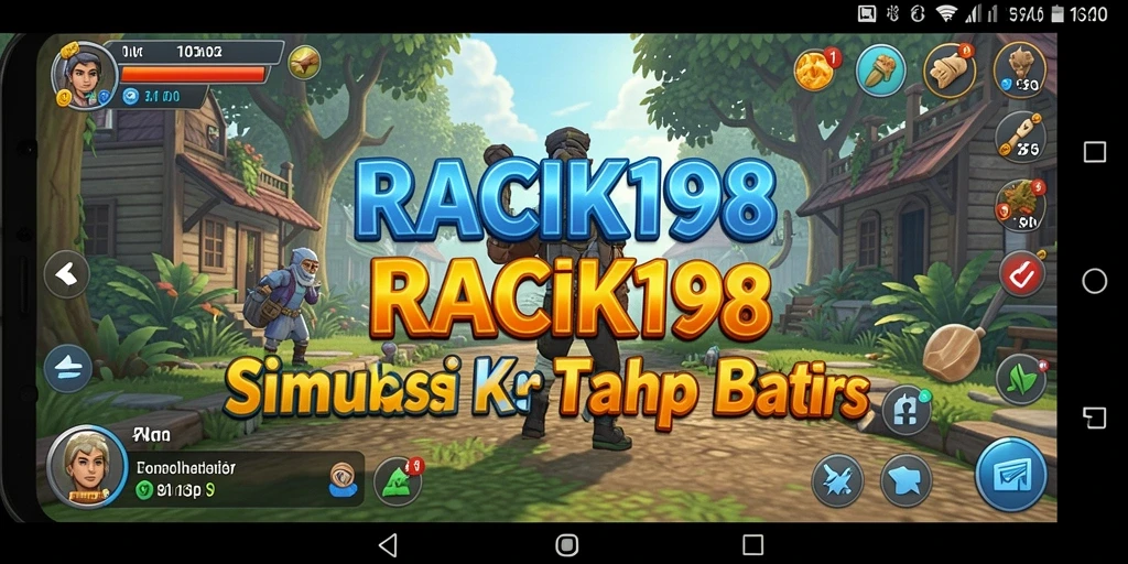 Tampilan gameplay RACIK198 yang penuh warna dan interaktif.